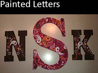 Painted letters image